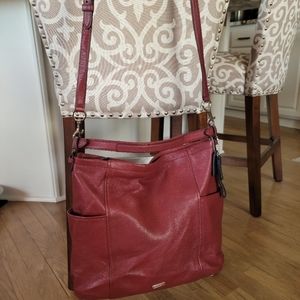 Coach dk red large tote/purse